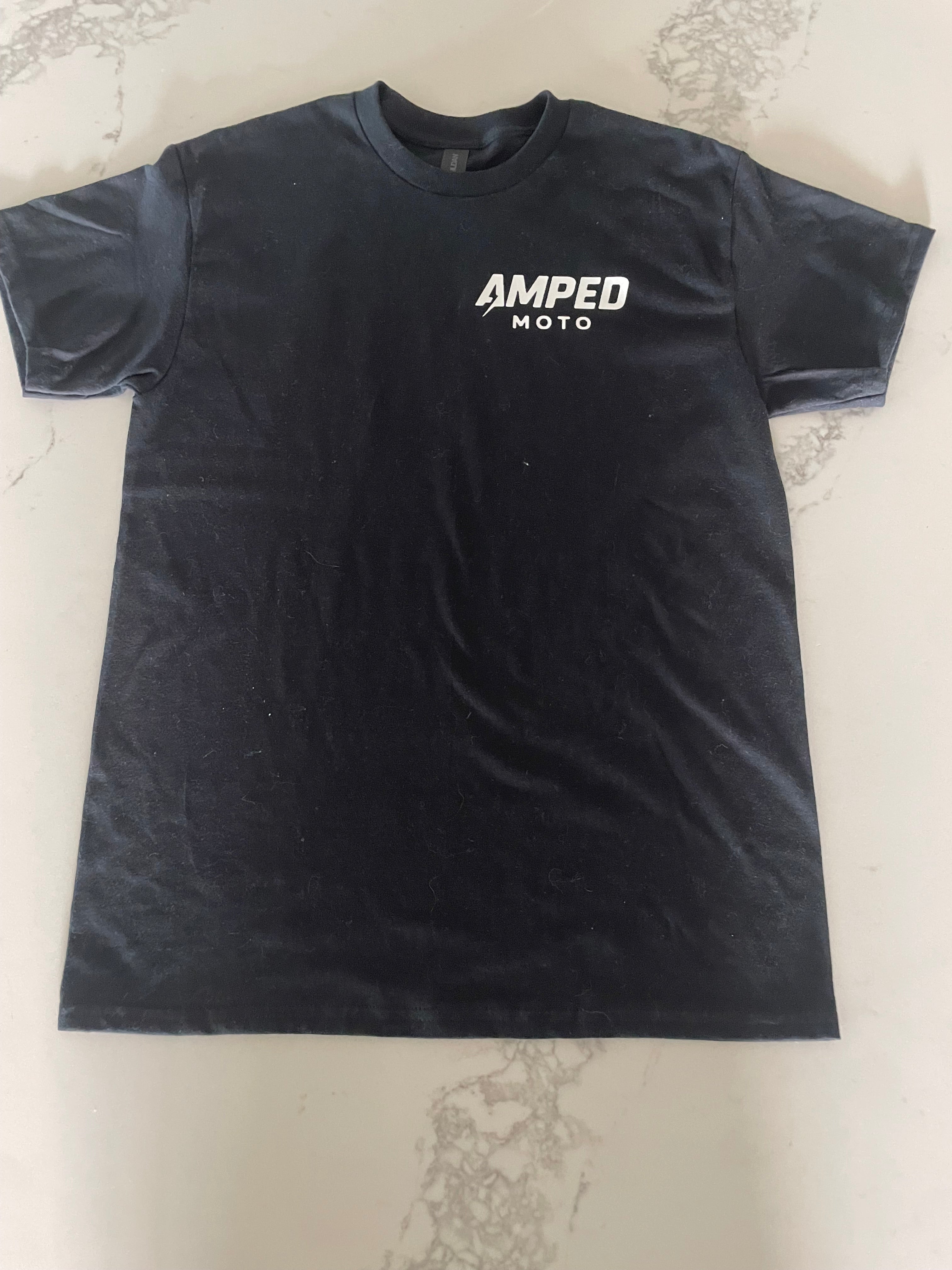 black amped moto hoodie