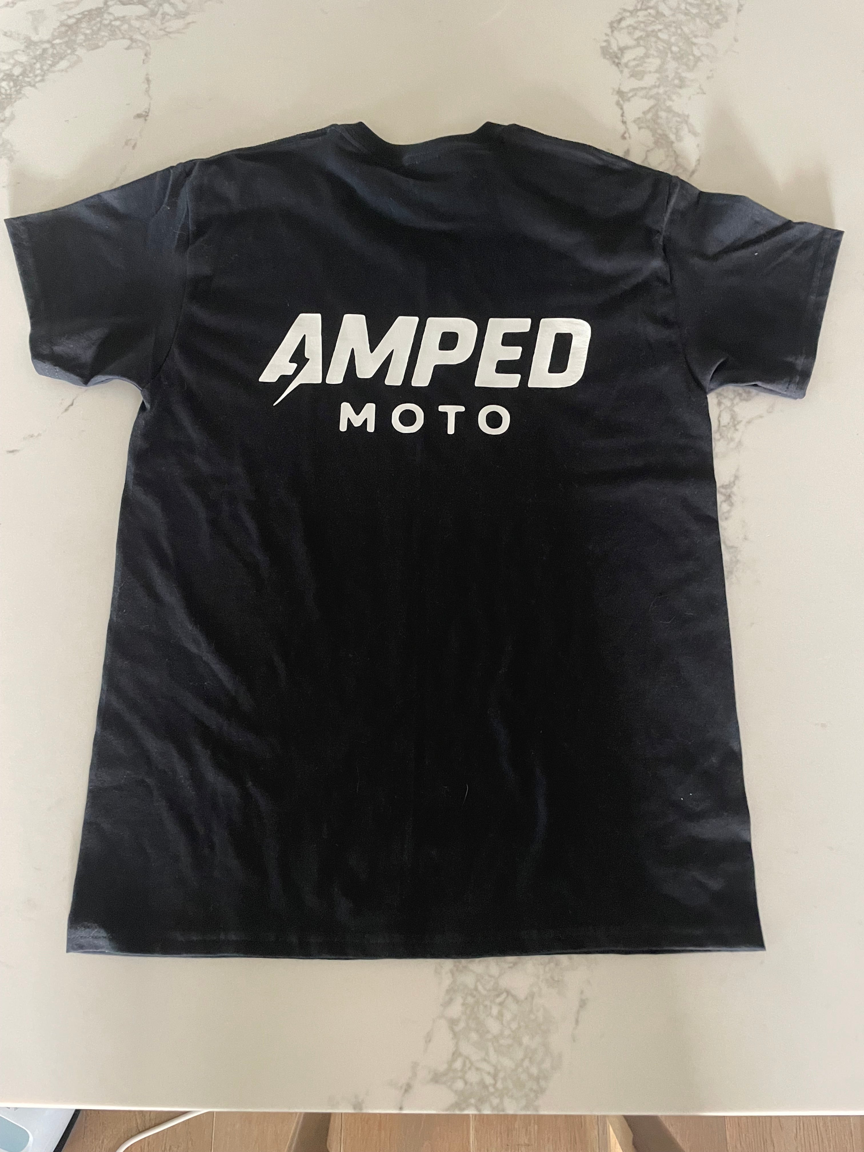 black amped moto hoodie