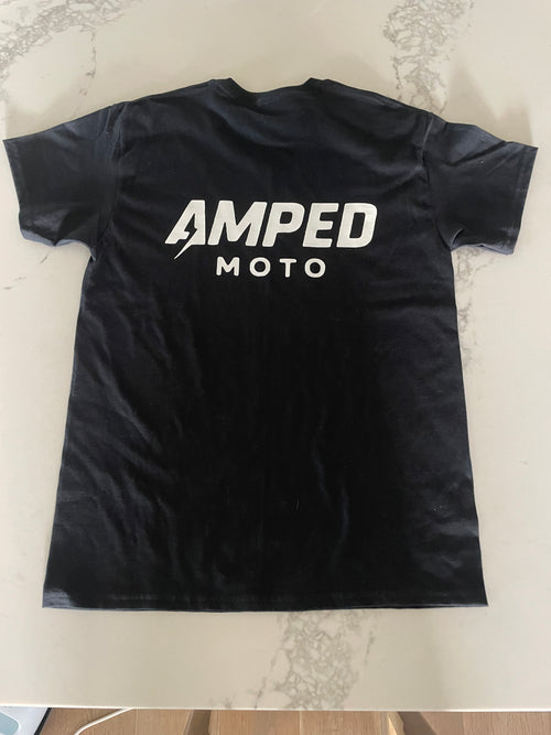 black amped moto hoodie