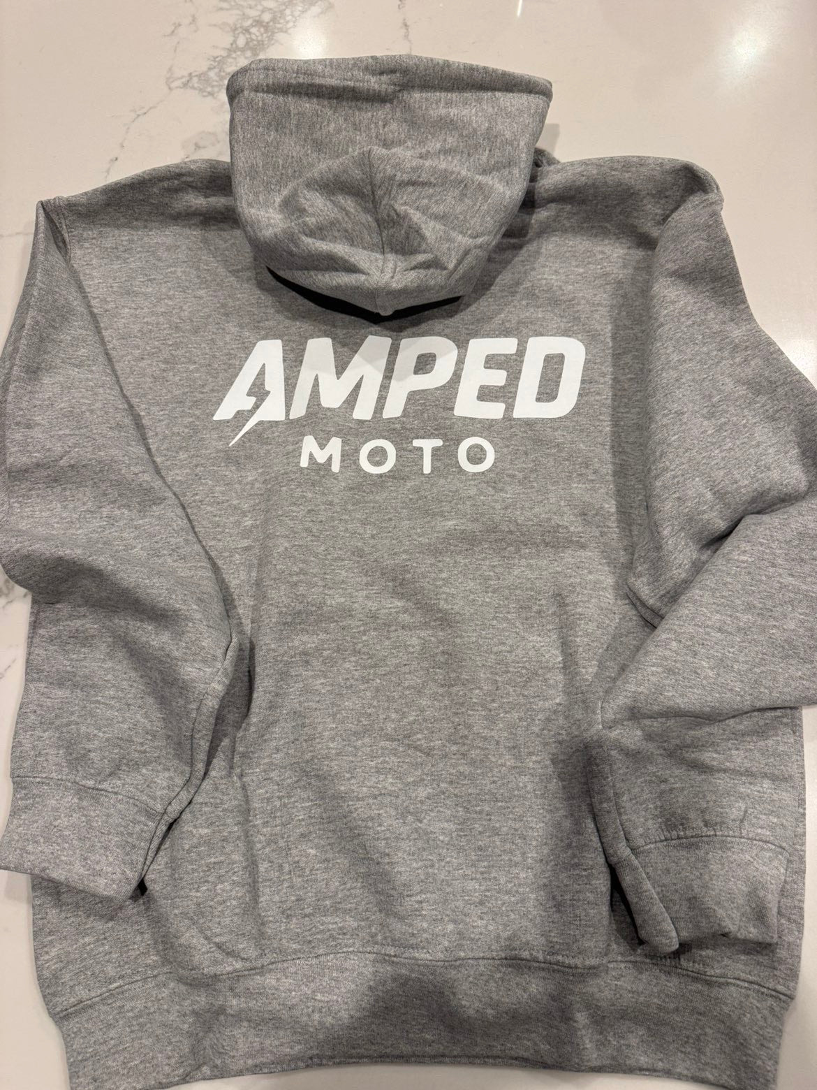 Amped moto grey sweatshirt